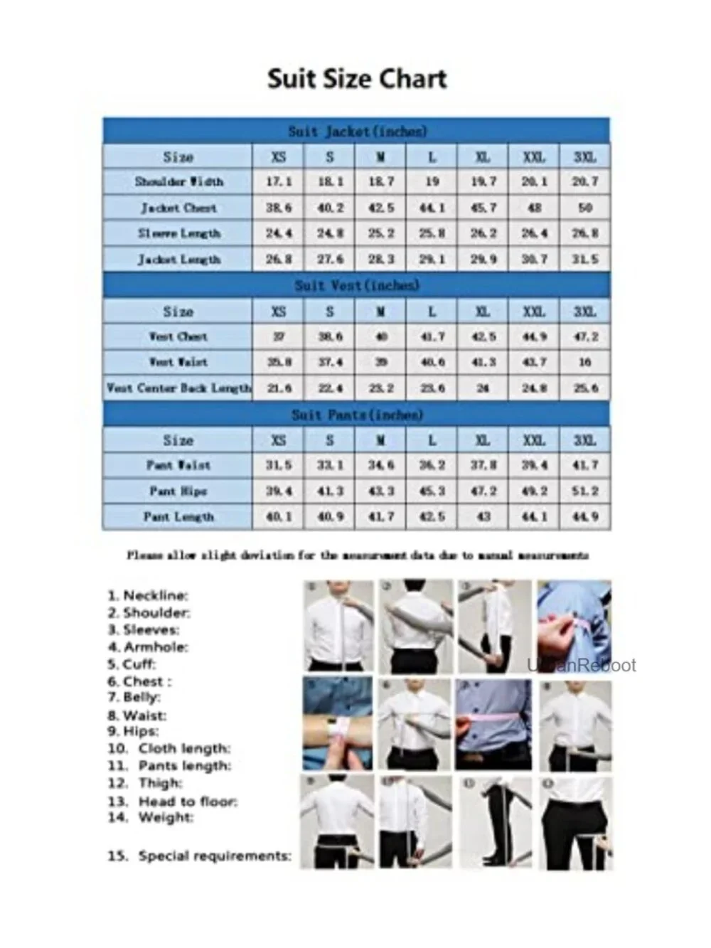Men's Linen 2-Piece Suit Set Vest and Pants Slim Fit Wedding Grooms